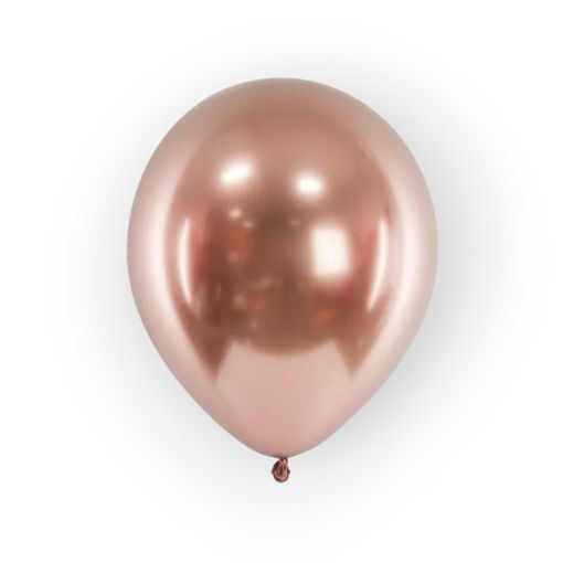 Picture of LATEX BALLOONS CHROME ROSE GOLD 12 INCH